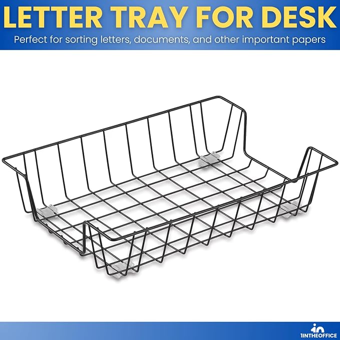 1InTheOffice Letter Tray, Paper Basket - Image 2