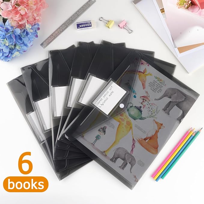 Tamaki 6 Pack Plastic Envelopes, A4 Size - Image 6