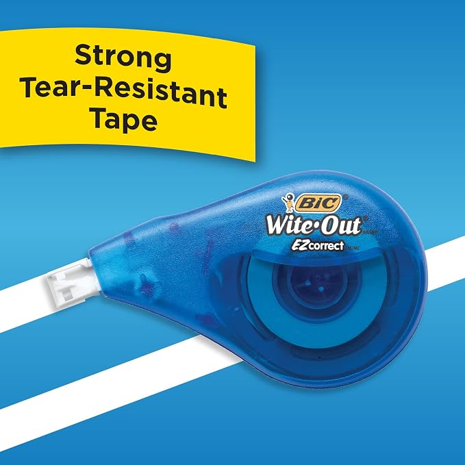 BIC Wite-Out Brand EZ Correct Correction Tape, Applies Dry, Translucent - Image 5