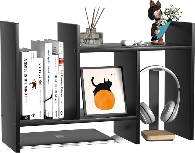Desk Shelves Wood Desktop Orgnizer Shelf.Office Organization - Image 7