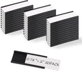 Realth C Channel Magnetic Label Holders 50 Pack 0.78" x 2" | Magnetic Name Tags by Realth