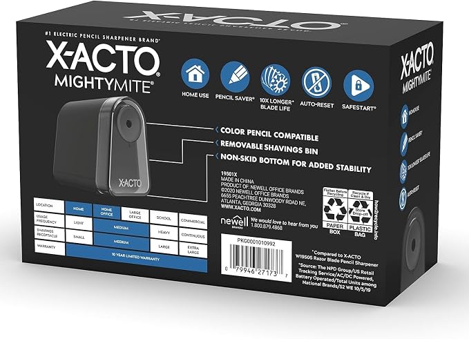 X-ACTO Pencil Sharpener, Mighty Mite Electric Sharpener, - Image 2