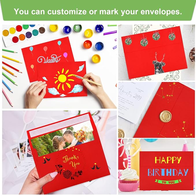 50 Packs 5x7 Envelopes, A7 5x7 Envelopes - Image 5