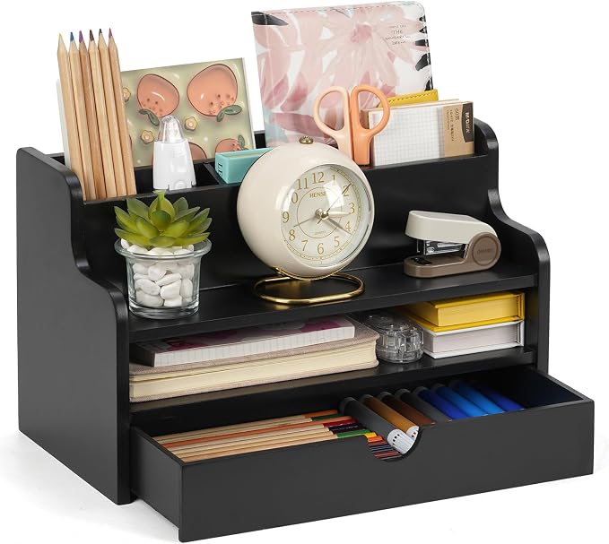Mail Organizer Countertop, 4 Slots Desk Organizer - Image 9