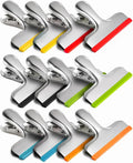 HOUSE AGAIN 12 Pack Stainless Steel Chip Bag Clips Covered by HOUSEAGAIN