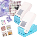 2 Pcs Large Stamp Punch, 1.5 inch Square Stamp Punch & 1.5x1.25inch Rectangular by CYFUNDESIGN