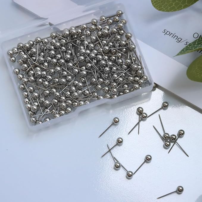 200 Pieces Map Push Pins, Small Round Head Marking Pins, Round Head Push Pin - Image 7