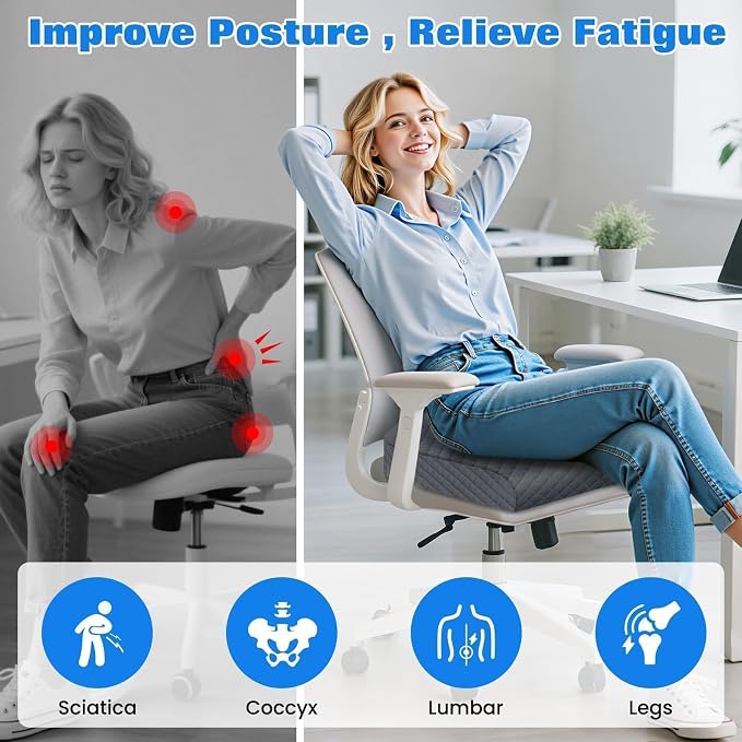 Seat Cushion for Office Chair, Memory Foam Chair Cushions, Car Seat Cushion for - Image 6