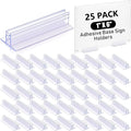 Fulmoon 25 Pcs Sign Holder, Adhesive Base Sign Holders Multiple Uses by Fulmoon