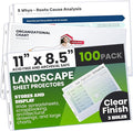 Performore 100-Pack Landscape Sheet Protectors | 11×8.5" Clear Top-Loading by RingBinder