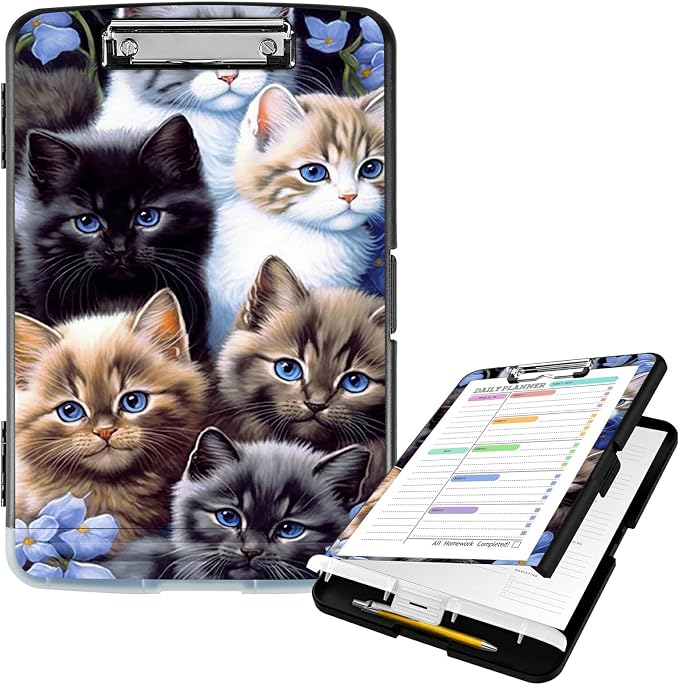 Clipboard with Storage High Capacity Plastic Nursing Clipboards with Pen Holder by Unknown