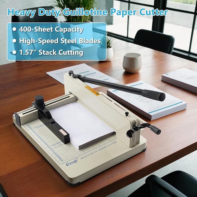 Ecraft Heavy Duty 12" Guillotine Paper Cutter - Image 7