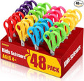 BURVAGY 48Pack 5.5" Safety Small School Kids Student Round Blunt Tip Craft by BURVAGY
