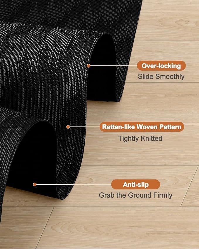 Blvornl Large Office Chair Mat for Hardwood Floor, Rolling Chair Mat for Hard - Image 3