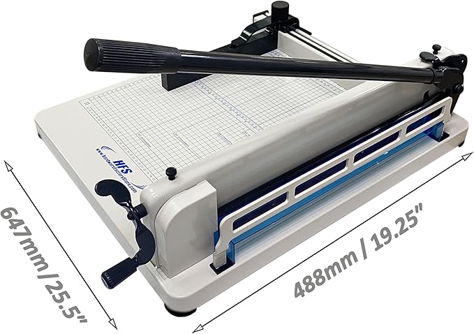 HFS Heavy Duty Guillotine Paper Cutter 400 Sheet Capacity | Solid Steel - Image 3