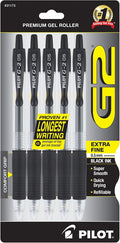 Pilot G2 Premium Gel Roller Pens, Extra Fine Point 0.5 mm, Gel Pens Black by PilotCorporationofAmerica