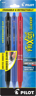 PILOT FriXion Clicker Erasable, Refillable & Retractable Gel Ink Pens, Fine by PilotCorporationofAmerica