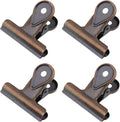 Xiaoyztan Mini Clips, 50mm Wide Red Bronze Bulldog Clips Paper Clip Binder Bull by Welcometoxiaoyztan