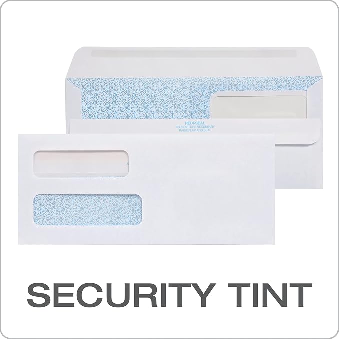 Columbian #10 Double-Window Self-Seal Security Envelopes, - Image 5