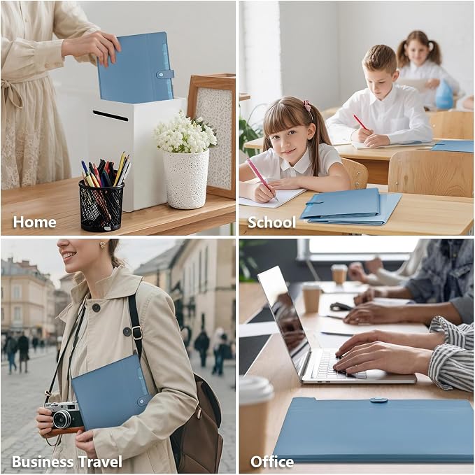 2Pack Accordion File Organizer Expanding File Folder - Image 7
