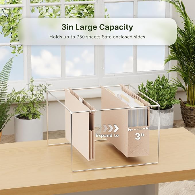 XINGIA Legal Size Hanging File Folders, Extra Capacity 3 Inch Expandable File - Image 3