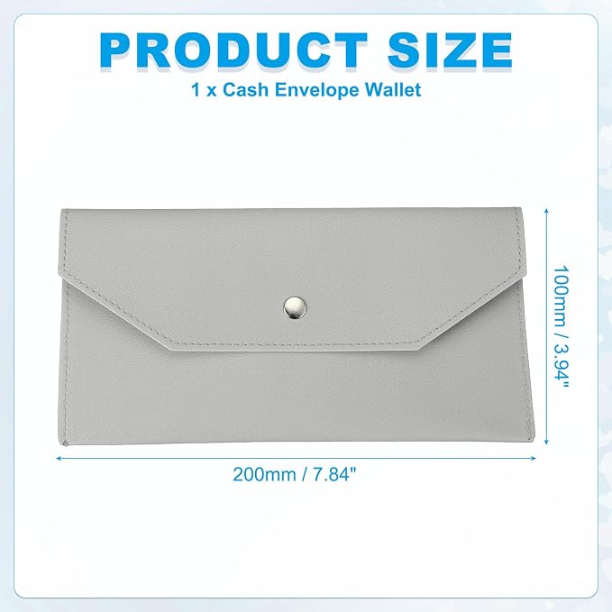 PATIKIL Cash Envelope Wallet, Budget Cash Holder Reusable Money Bag Pouch - Image 2