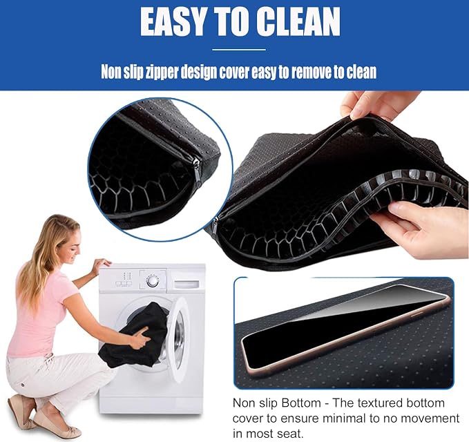 Gel Wheelchair Seat Cushion for Long Sitting - Image 6