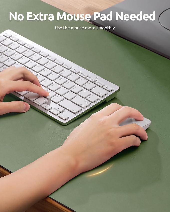 YSAGi PU Leather Desk Pad Protector – Non-Slip Waterproof Desk Mat - Image 2