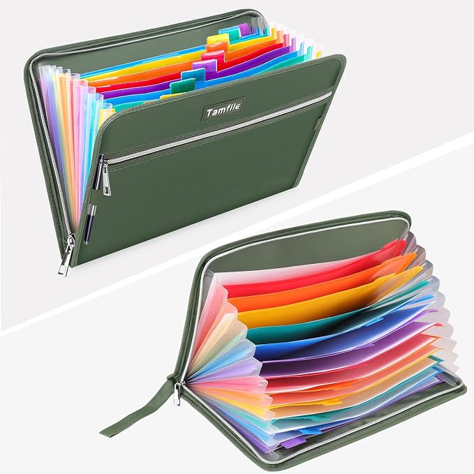 Fireproof Safe Accordion File Organizer Bag Folder, Waterproof Expanding Filing - Image 4