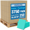GSSUSA Teal Bubble Mailers 10.5x16 Padded Envelopes, 1 Pallet Pack of 3750 by GSSUSA