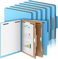 Skyygemm 12 Pcs Classification Folders Letter Size, 2 Pocket Dividers by Skyygemm
