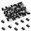 SANNIX 42 PCS Binder Clips, 1 inch 25mm Binder Clips Black Paper Clamps Medium by SANNIX