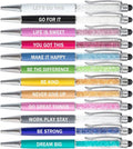 PASISIBICK 12 Pieces Crystal Stylus Employee Appreciation Pens, 2 in 1 by PASISIBICK