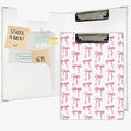 Lacama Coquette Pink Bow Clipboard by Lacama