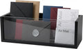 Mail Organizer with Clear Acrylic Dividers by Unknown