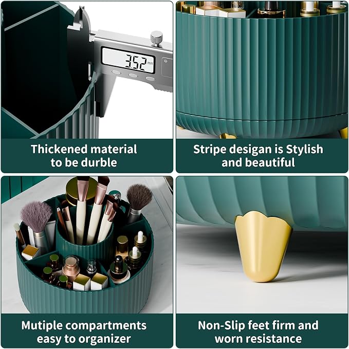 fanado 360° Rotate Makeup Brush Holder Organizer, Makeup Organizers Countertop - Image 5