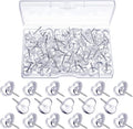 Fainne 200 Pieces Heart Push Pins Clear Thumb Tacks Heart Shaped Push Pins by Fainne