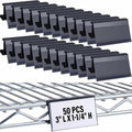 Kathfly 50 Pcs Wire Shelf Label Holders Compatible by Kathfly