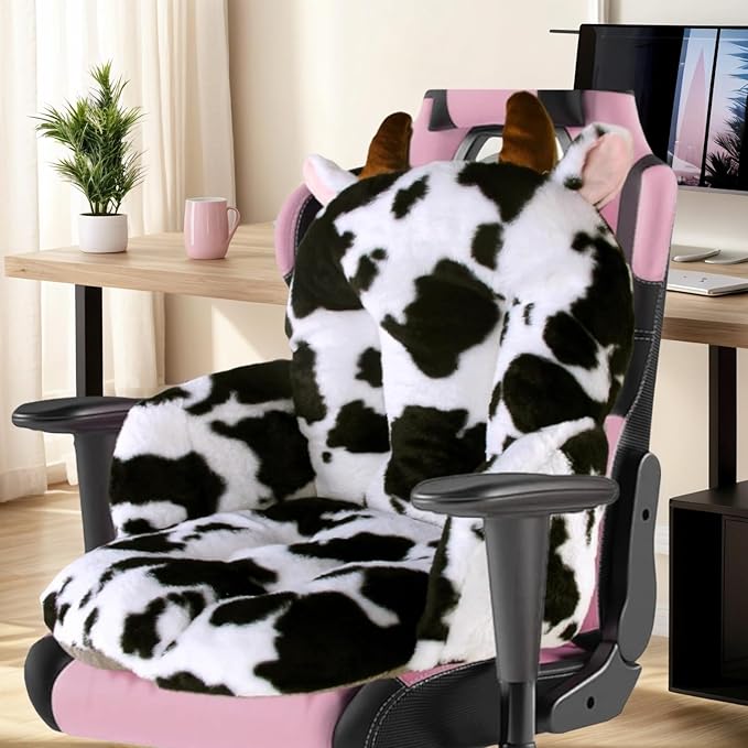 DOBUONO Comfy Office Chair Cushion: 17.5" L x 17.5" W x 18" H Cute Seat Cushion by DOBUONO