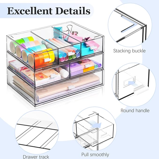 3 Tier Stackable Desk Organizer - Image 4