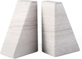 Marble Book Ends for Heavy Books, Decorative Bookends for Shelves, Durable and by Karibiber