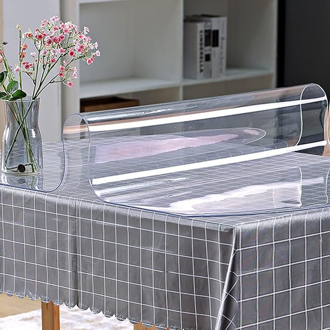 VEVOR Clear Desk Cover Protector, 36 X 60 inch, 2 mm Rectangle Waterproof Thick - Image 9