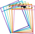 Mr. Pen- Reusable Dry Erase Pocket Sleeves, 6 Pack, Colorful | Pastel Colors by MrPen