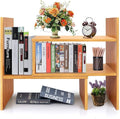Sorfity Adjustable Desktop Bookshelf, Desk Organizer Display Shelf Counter Top by Sorfity