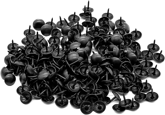 Bivethoi 220 Pcs Black Upholstery Tacks, 1/3 Inch Metal Round Head Thumb Tacks - Image 7