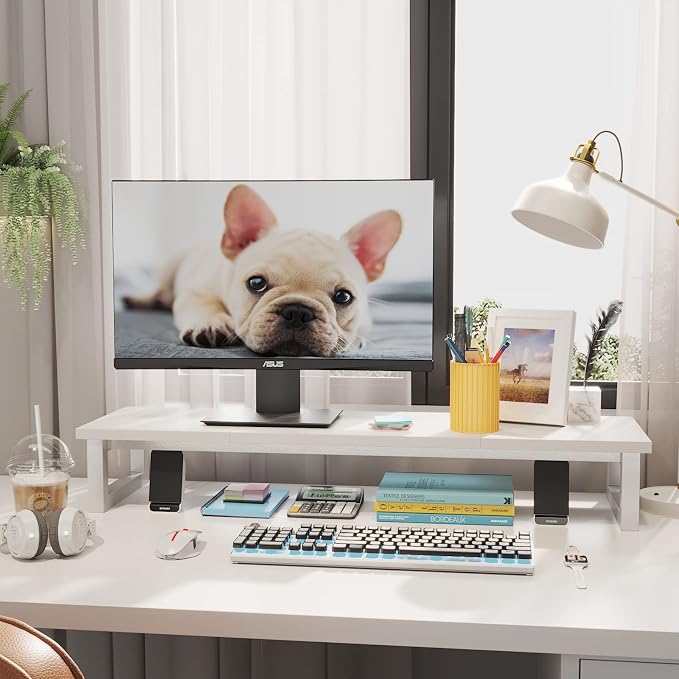 YAOHUOO Dual Monitor Stand Riser, 39Inch Large Monitor Stands - Image 3