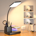Desk Lamp, Table Lamp with Wireless Charger & USB Port, 800LM CRI95 3 Color by Sailstar