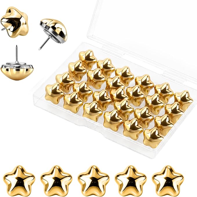 25 Pcs Decorative Thumb Tacks, Cute Decorative Push Pins by Unknown