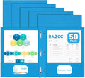 Two Pocket Folders, RAZCC 50 Pack Two Pocket Folders by RAZCC