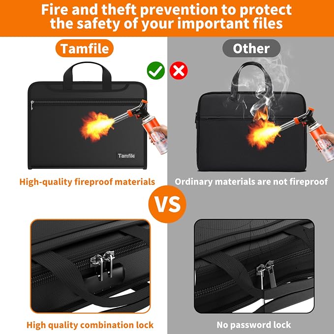 Fireproof Accordion File Organizer - Image 3